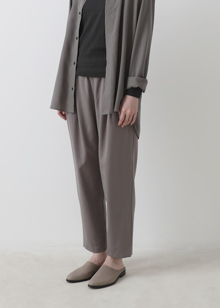 Evam Eva | Wool Tuck Pants | Brown - The Phoenix 