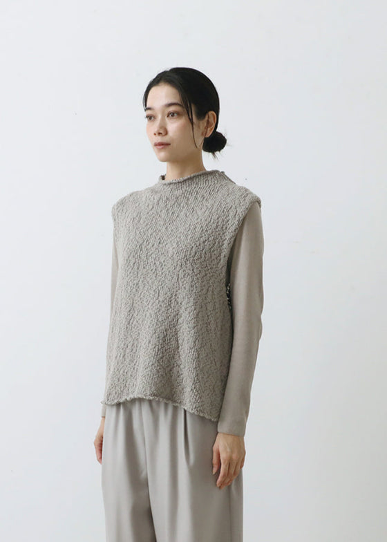 Evam Eva | Cotton Slub Vest | Ecru