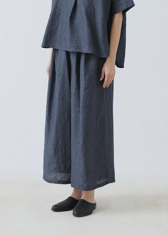 Evam Eva | Linen Culottes | Navy