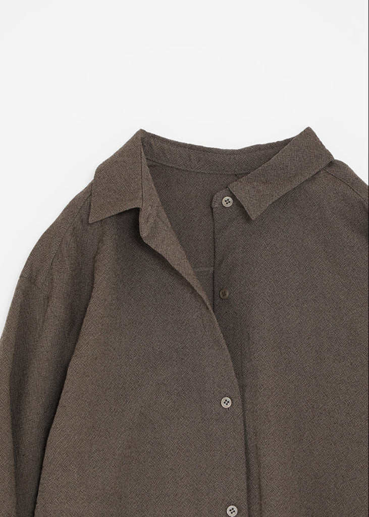 Evam Eva | Wool Shirt | Brown