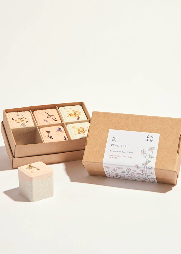 Even Keel | Fizzie Shower Steamer Cube Set | Floral