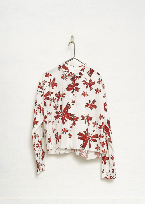 H+ Hannoh Wessel | Shirt Cecile | Red Flowers