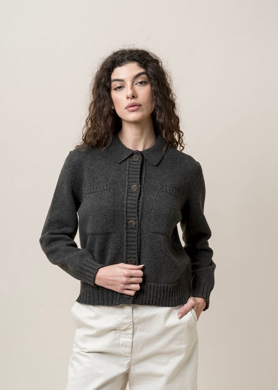 MJ Watson | Cardigan| Charcoal