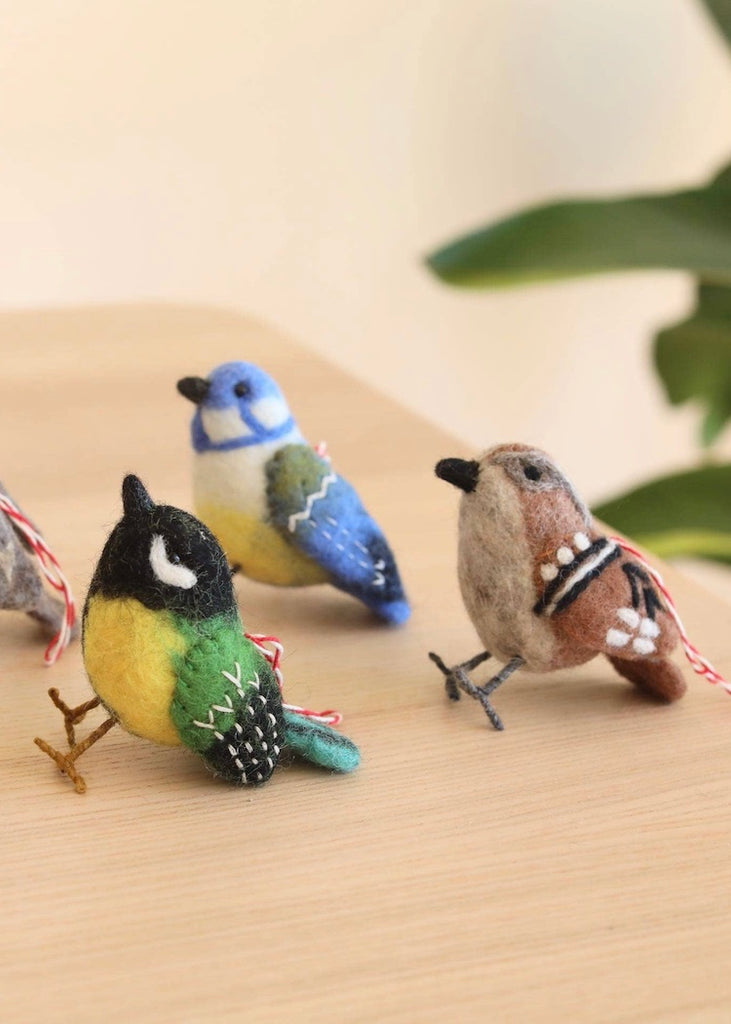Felt Bird Ornament | Brown Sparrow