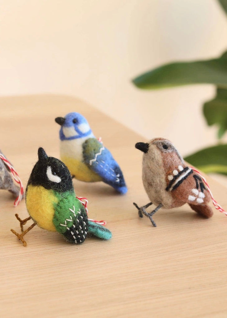 Felt Bird Ornament | Green Canary