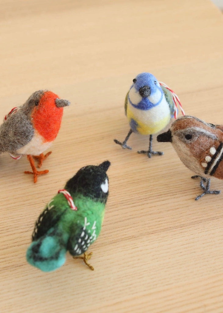 Felt Bird Ornament | Green Canary
