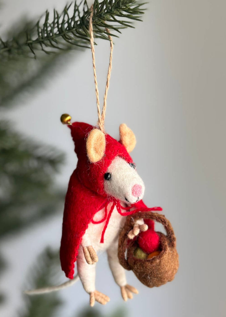Felt Ornament | Little Red Mouse-ette