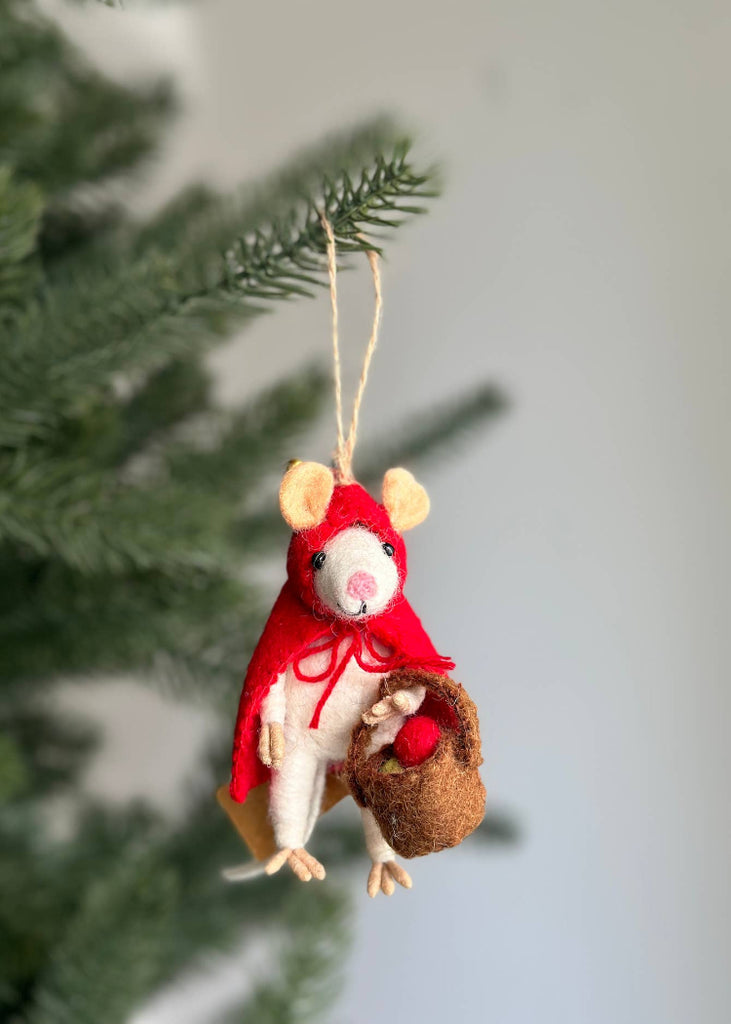 Felt Ornament | Little Red Mouse-ette