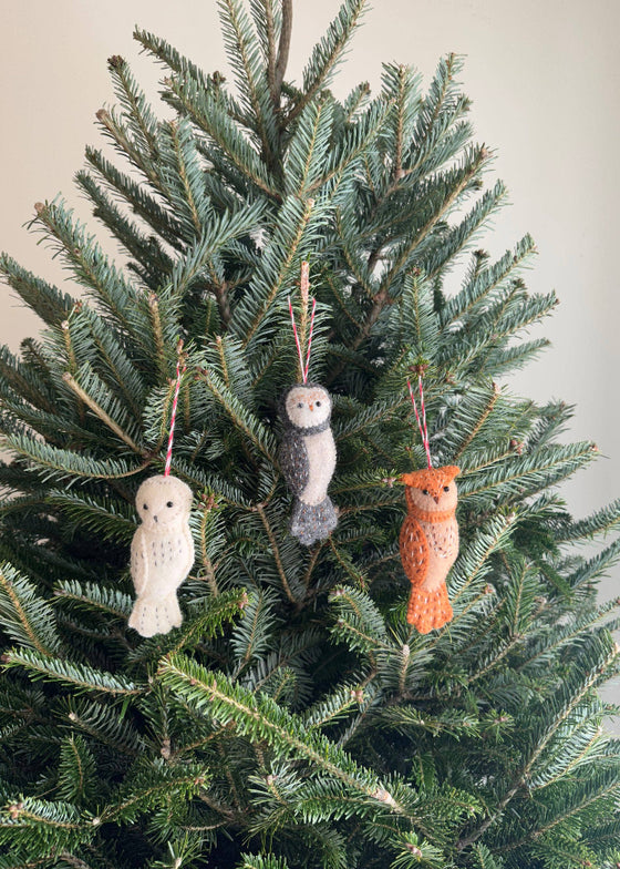 Felt Ornament | Owl Family
