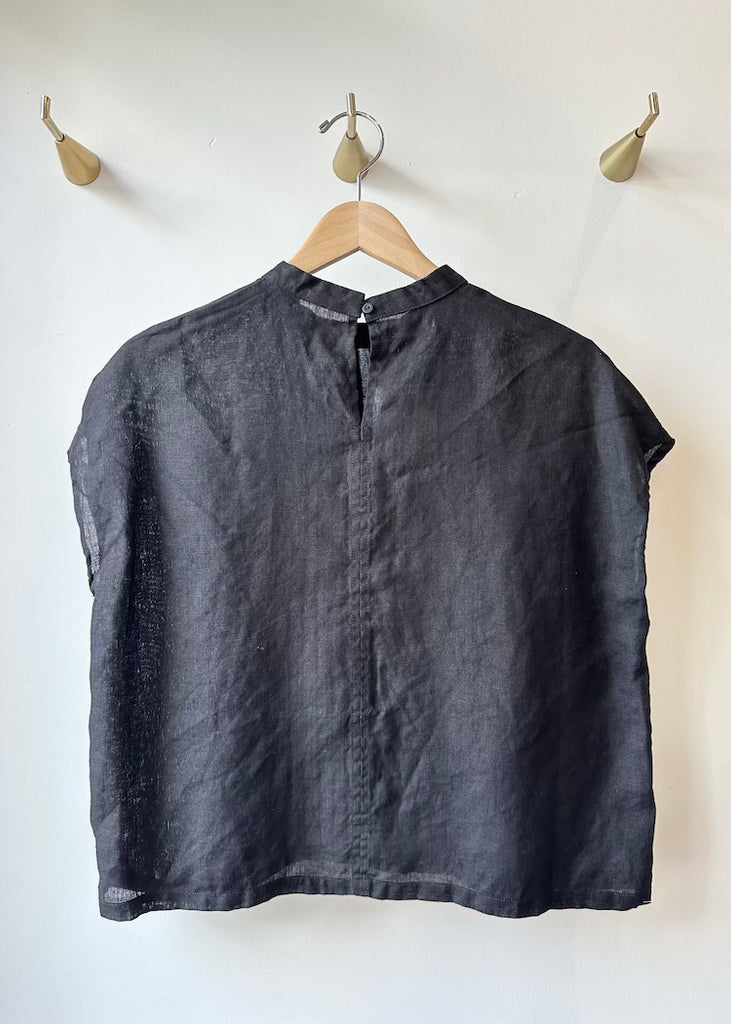Fog Linen Work | Ema Top | Black
