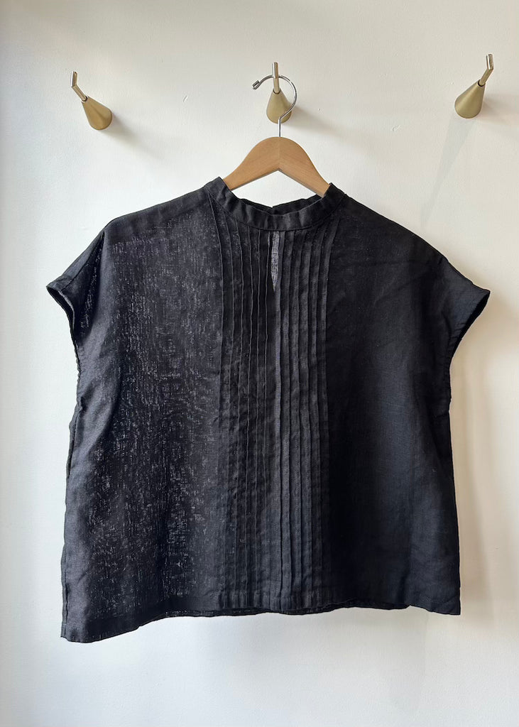 Fog Linen Work | Ema Top | Black