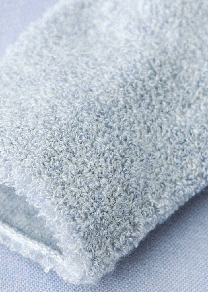 Fog Linen Work | Baby Pile Socks | Blue