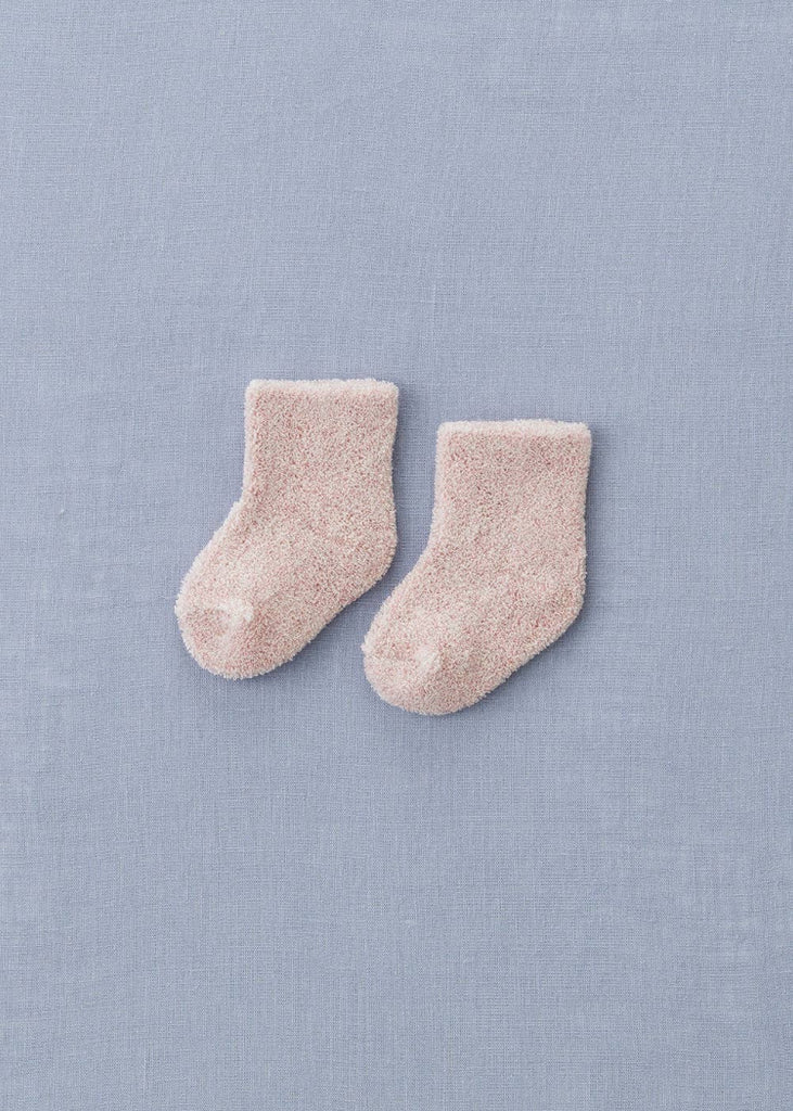 Fog Linen Work | Baby Pile Socks | Pink