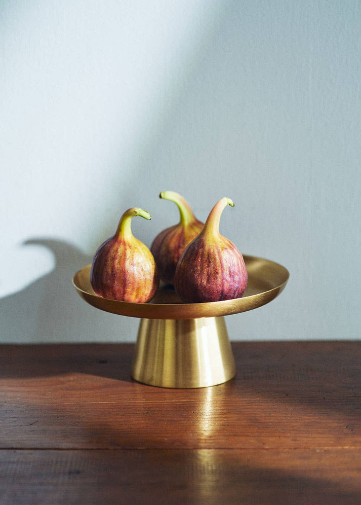 Fog Linen Work | Brass Cake Stand (S)