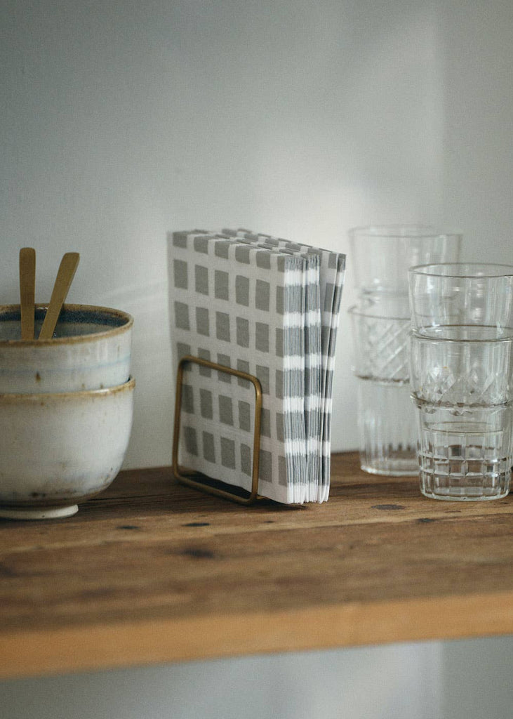 Fog Linen Work | Brass Paper Stand