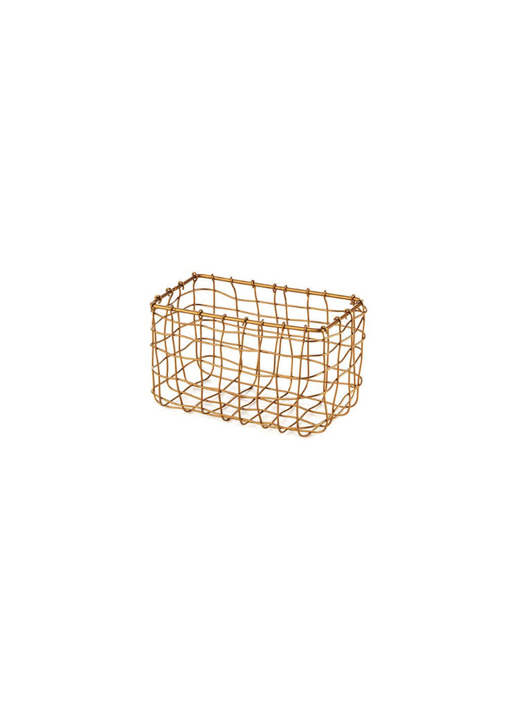 Fog Linen Work | Iron Wire Basket Rectangle