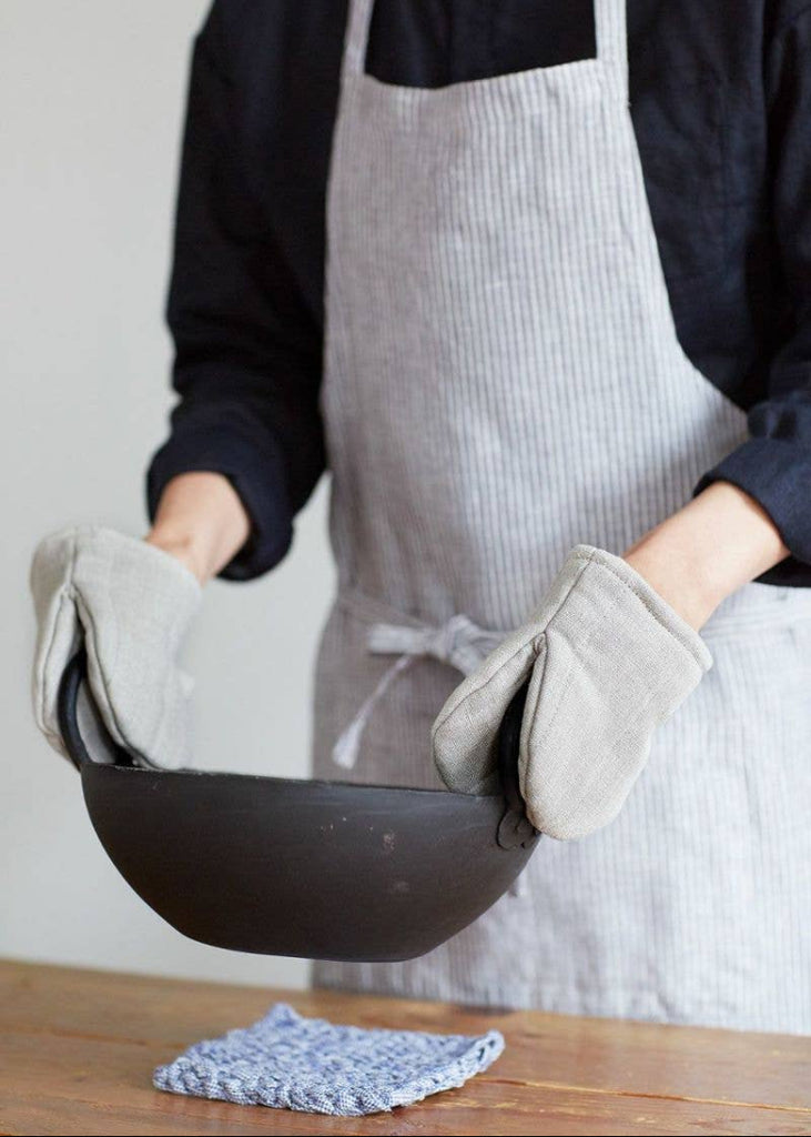 Fog Linen Work | Linen Oven Mitten | Natural