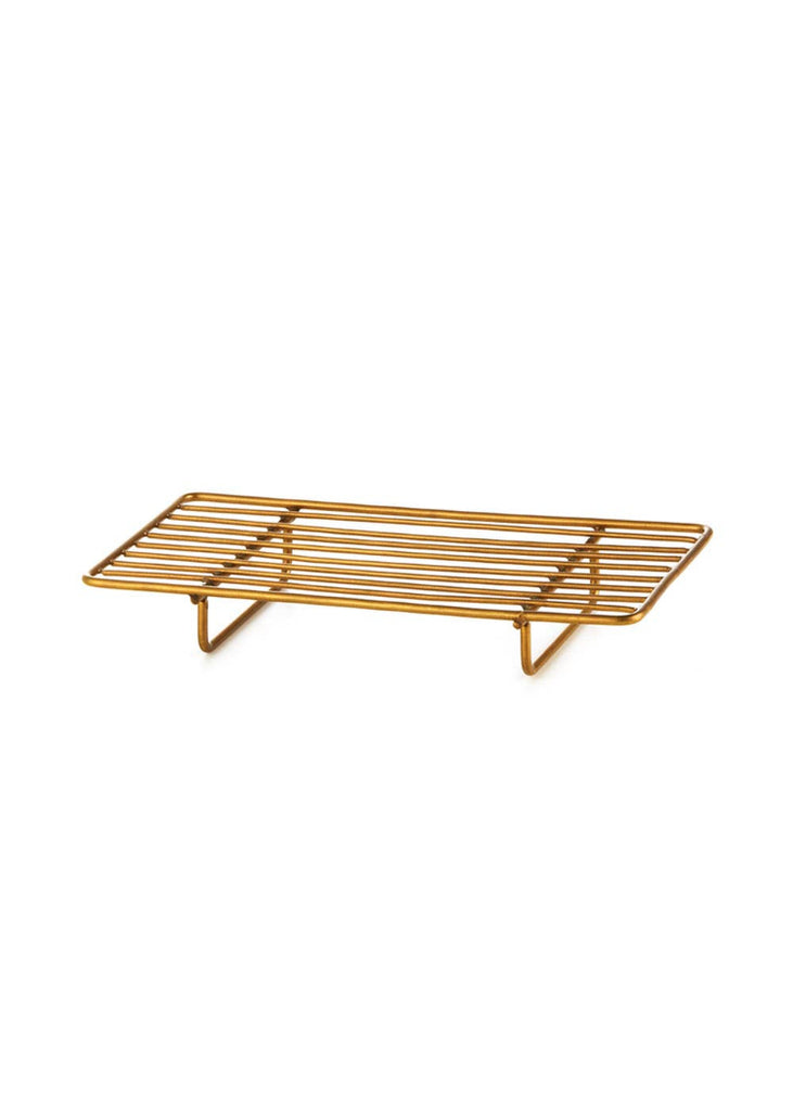 Fog Linen Work | Rectangular Brass Wire Stand