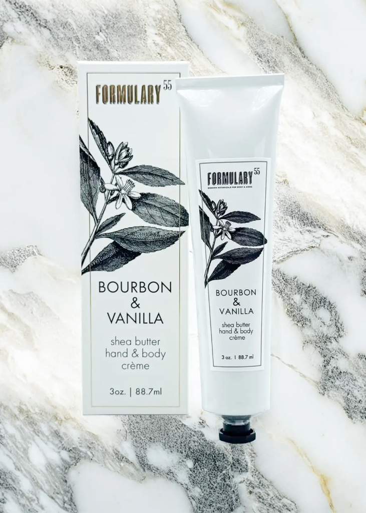 Formulary 55 | Bourbon + Vanilla | Shea Butter Hand & Body Creme Tube