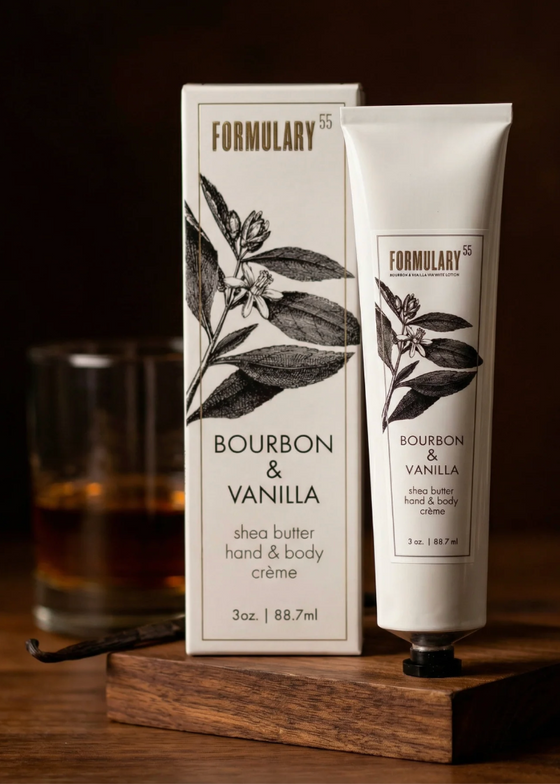 Formulary 55 | Bourbon + Vanilla | Shea Butter Hand & Body Creme Tube