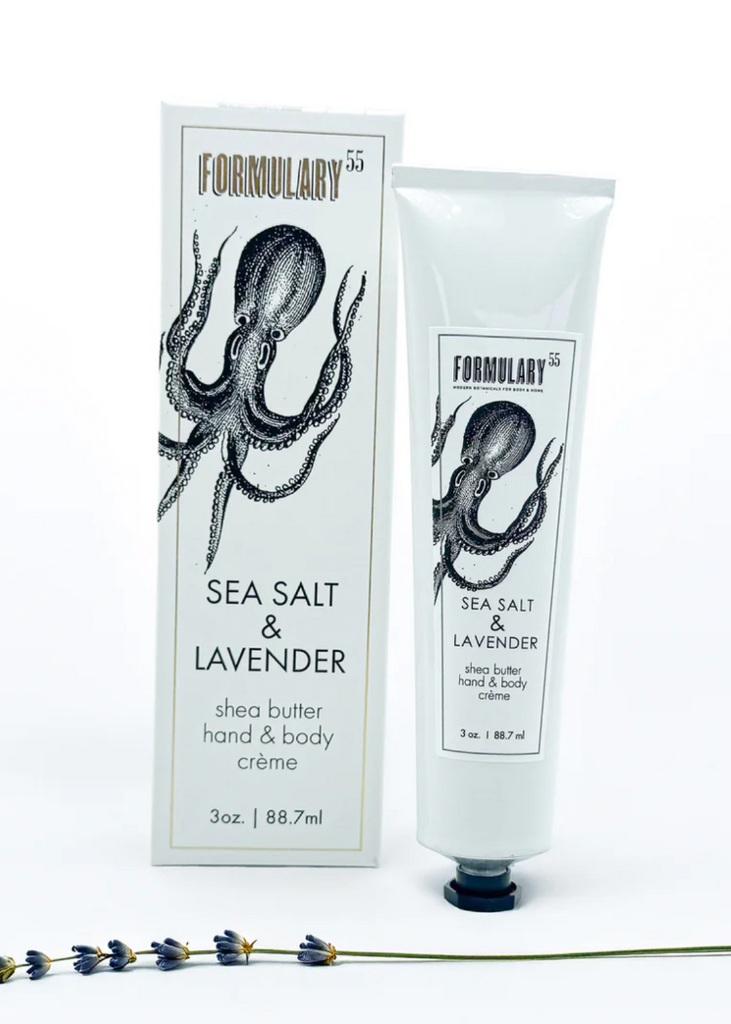Formulary 55 | Sea Salt + Lavender | Shea Butter Hand & Body Creme Tube