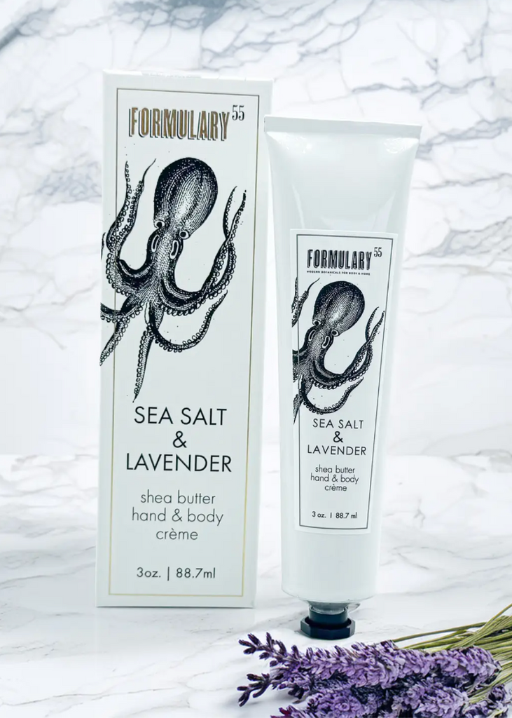 Formulary 55 | Sea Salt + Lavender | Shea Butter Hand & Body Creme Tube