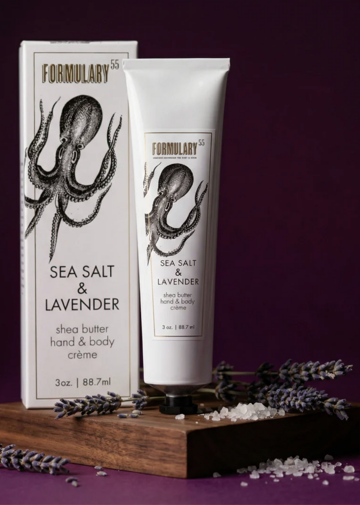 Formulary 55 | Sea Salt + Lavender | Shea Butter Hand & Body Creme Tube