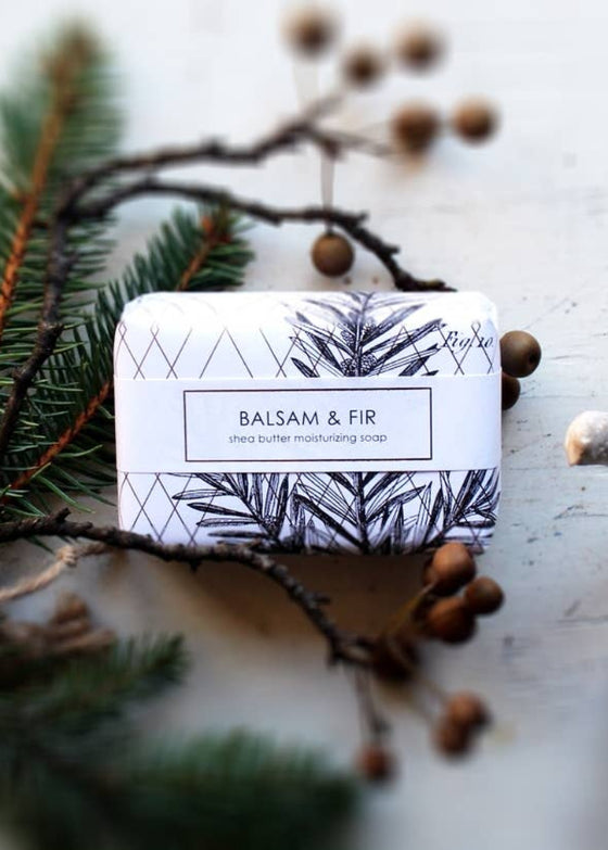 Formulary 55 | Balsam & Fir Shea Butter Soap in Goldleaf Design