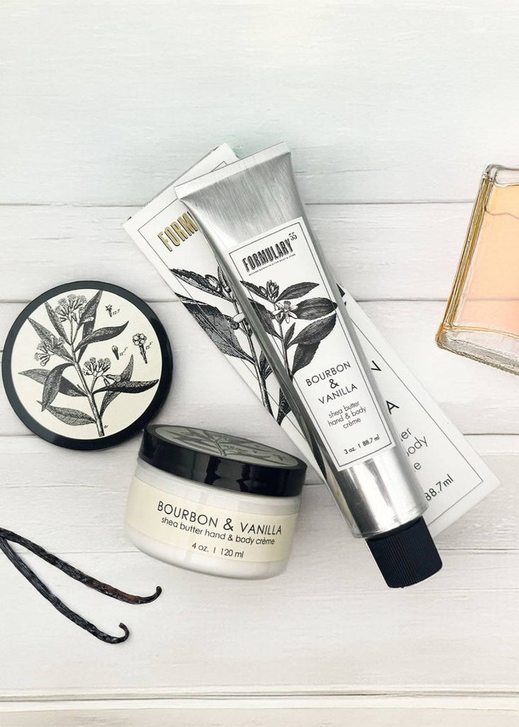 Formulary 55 | Bourbon + Vanilla | Shea Butter Hand & Body Creme Tube