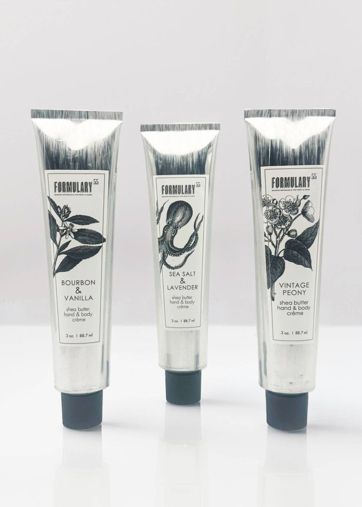 Formulary 55 | Bourbon + Vanilla | Shea Butter Hand & Body Creme Tube