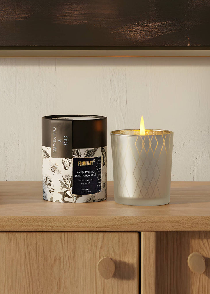 Formulary 55 | Palo Santo & Oud | Glow Candle