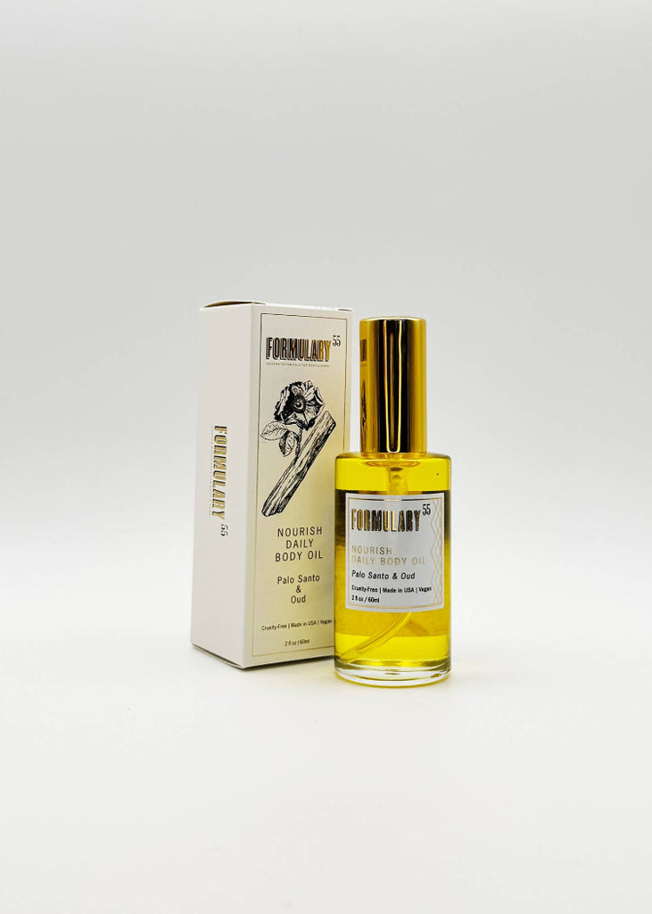 Formulary 55 | Palo Santo & Oud | Nourish Daily Body Oil
