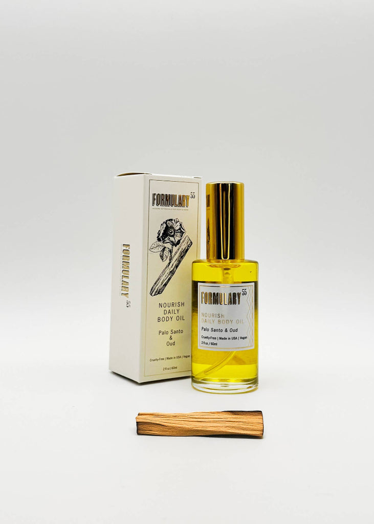 Formulary 55 | Palo Santo & Oud | Nourish Daily Body Oil