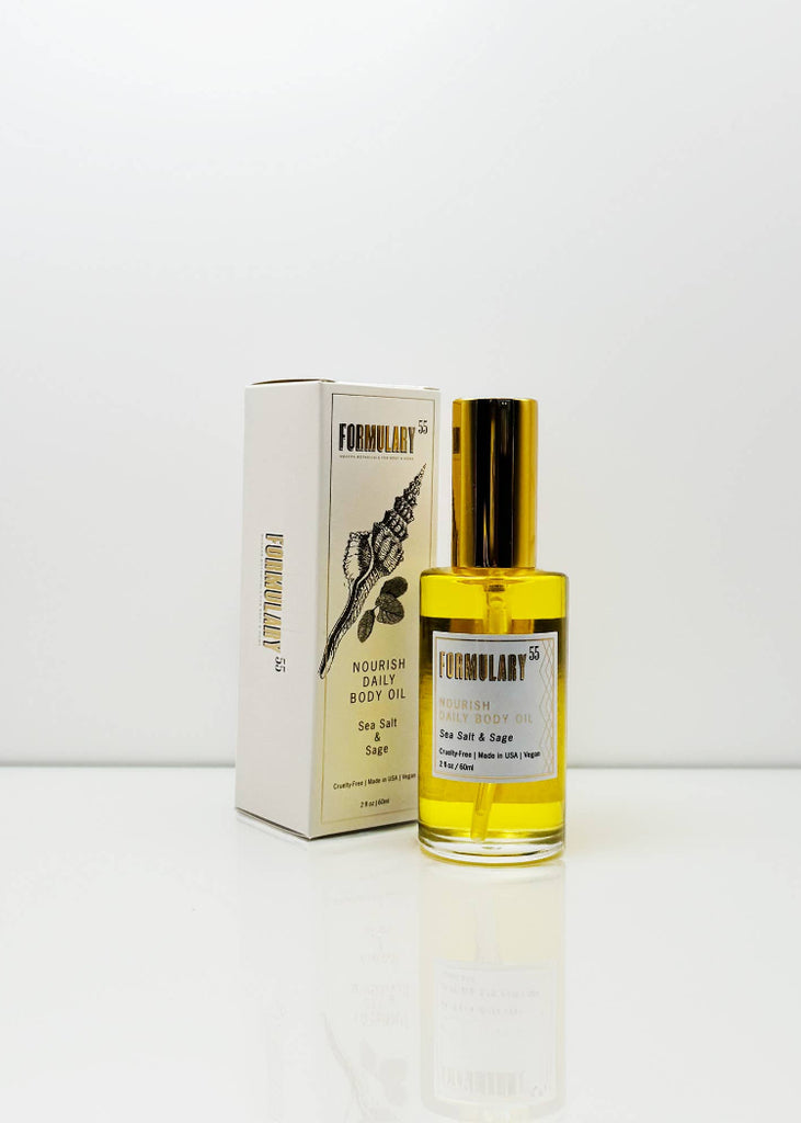 Formulary 55 | Sea Salt & Sage | Nourish Daily Body Oil