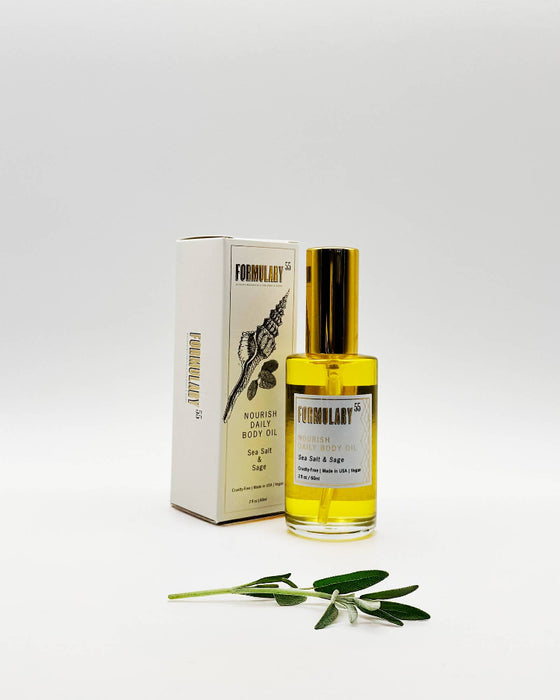 Formulary 55 | Sea Salt & Sage | Nourish Daily Body Oil