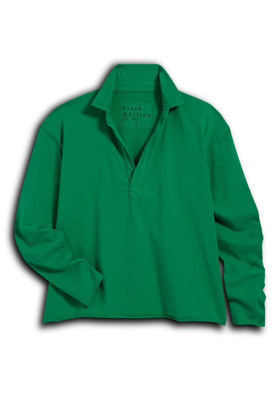 Frank & EiIeen | Patrick Popover Henley | Vintage Jersey Birdie Green