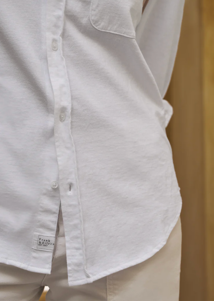 Frank & EiIeen | Waverly Button Up Shirt | Vintage Jersey White
