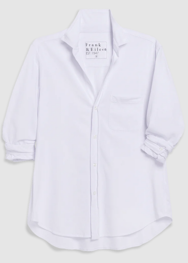 Frank & EiIeen | Waverly Button Up Shirt | Vintage Jersey White