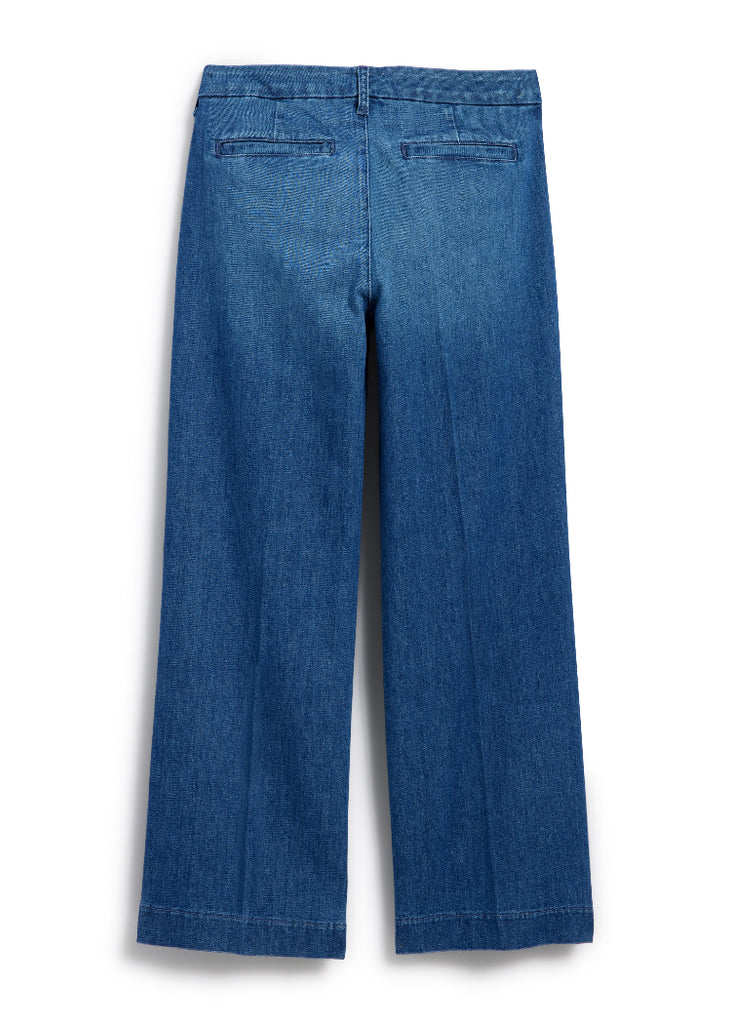 Frank & EiIeen | Westport Wide Leg Trouser | Italian Dream Light Denim