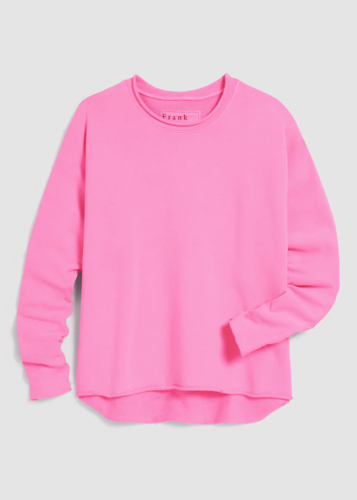 Frank & Eileen | Anna Long Sleeve Capelet | Triple Fleece - Pink Lemonade