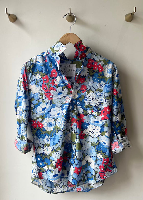 Frank & Eileen | Barry Tailored Button Up | Italian Cotton | Blue Floral