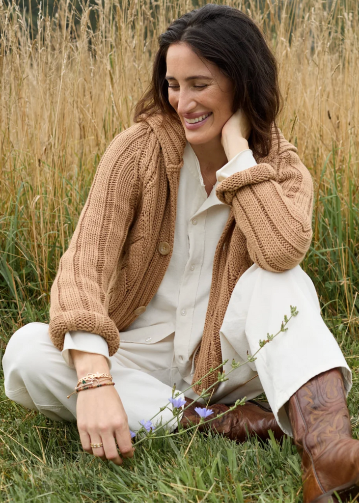 Frank & Eileen | Bray Everyday Barrel Pant | Italian Peached Twill