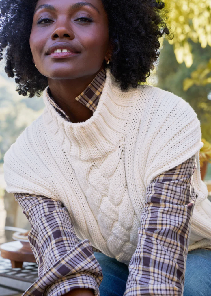 Frank & Eileen | Cotswold Vest | Cable Knit Cotton