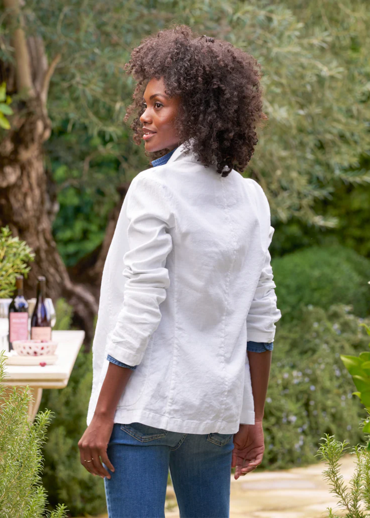 White tailored blazer hotsell