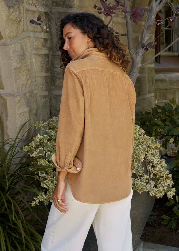 Frank & Eileen | Eileen Relaxed Button-Up | Italian Corduroy | Camel
