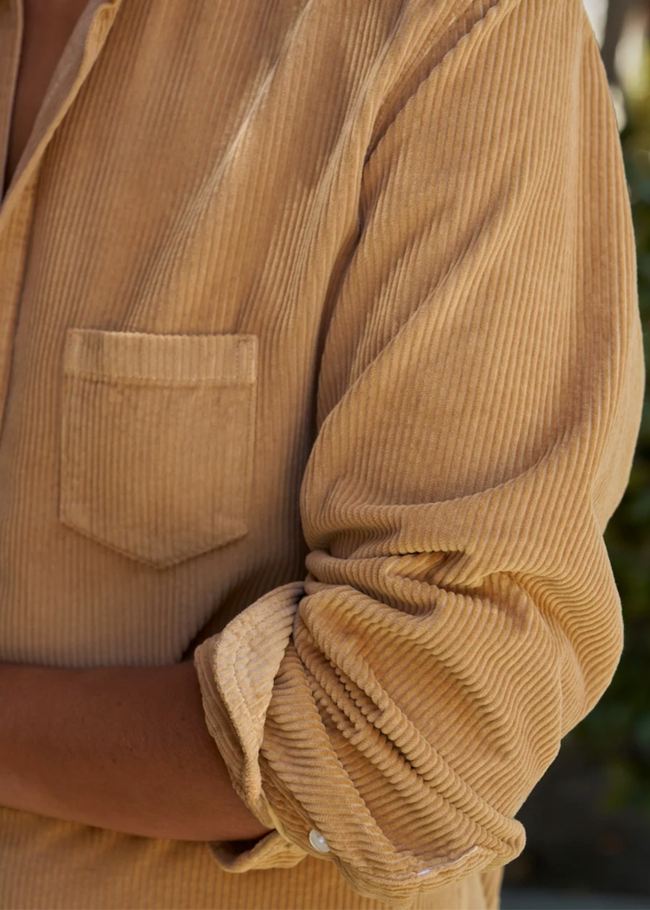 Frank & Eileen | Eileen Relaxed Button-Up | Italian Corduroy | Camel