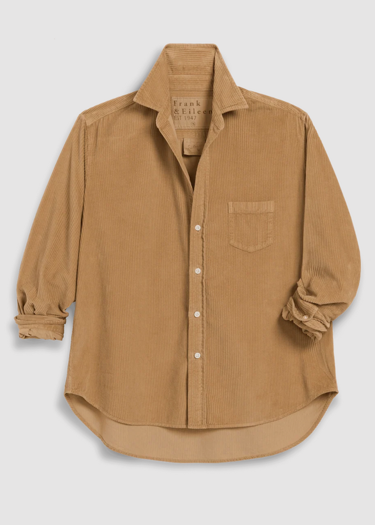 Frank & Eileen | Eileen Relaxed Button-Up | Italian Corduroy | Camel