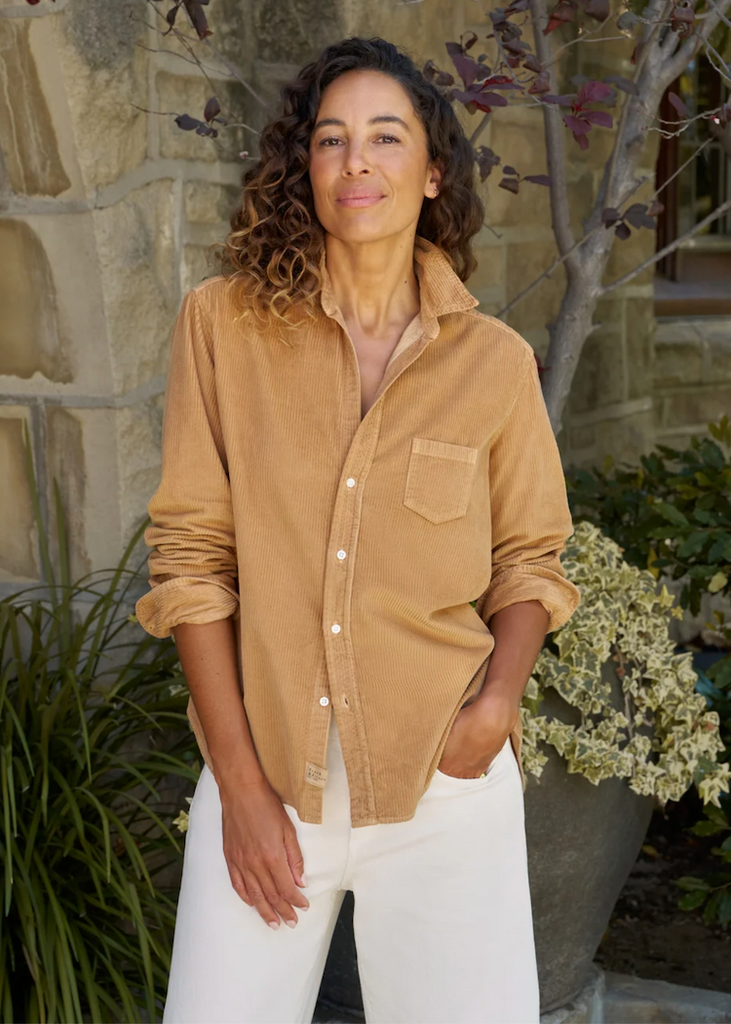 Frank & Eileen | Eileen Relaxed Button-Up | Italian Corduroy | Camel