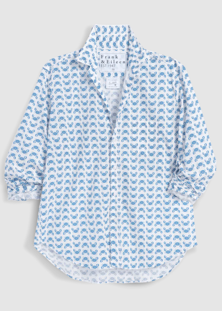 Frank & Eileen | Eileen Relaxed Button-Up | Italian Cotton | Crab