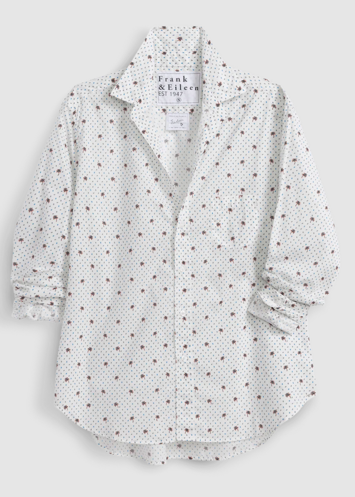 Frank & Eileen | Eileen Relaxed Button-Up | Italian Cotton | Palm Trees